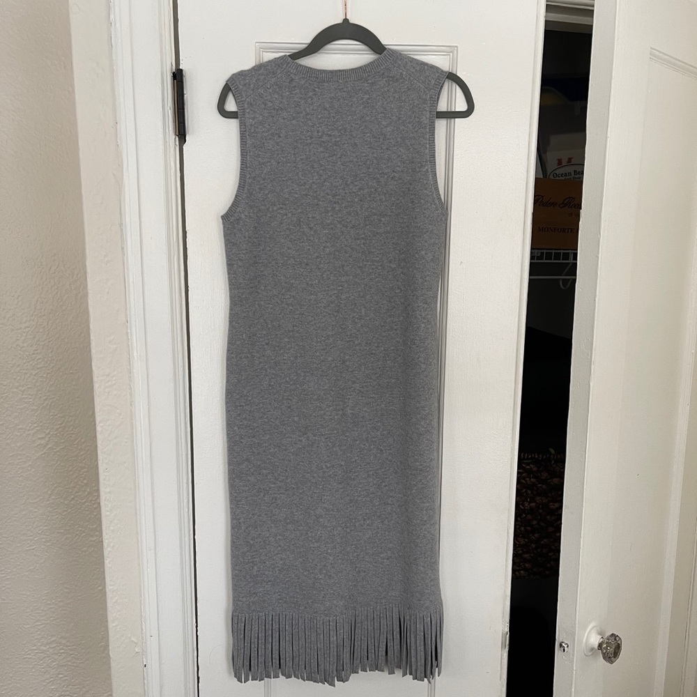 Theory Women’s Sweater Dress Medium M Gray Grey